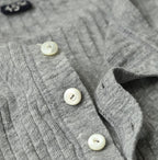 Top Totan Tereko Henley Detail