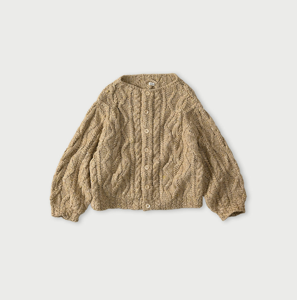 Zakkuri Linen Knitting Pattern Bolero Beige