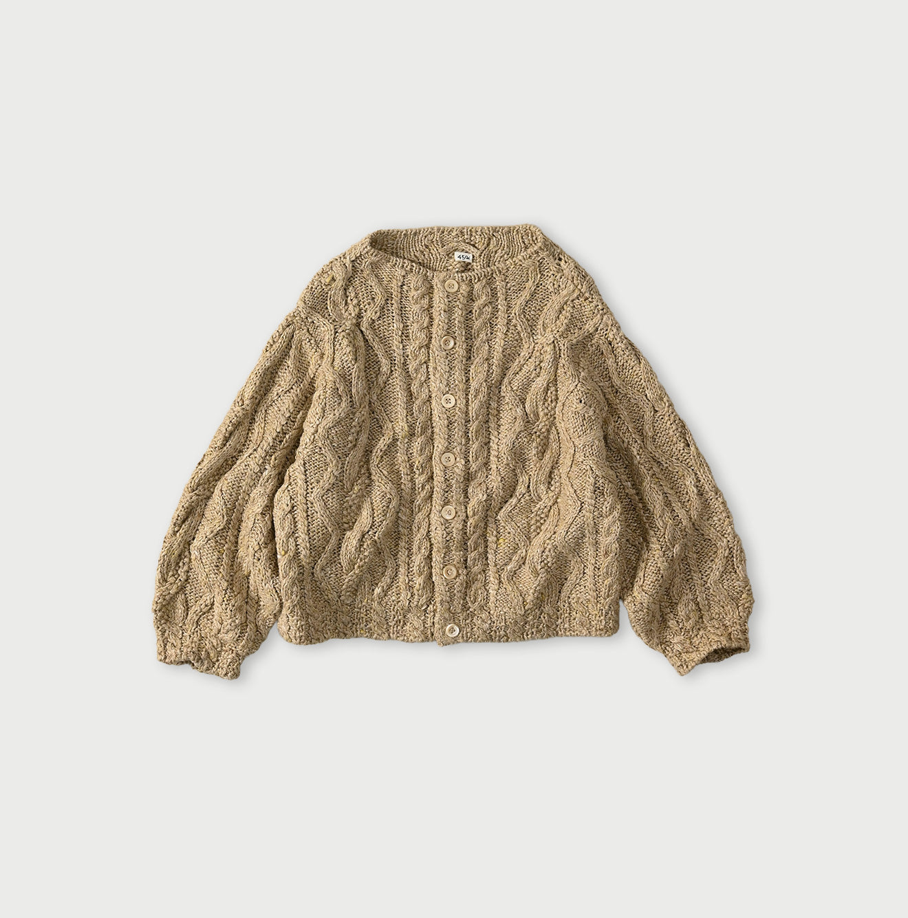 Zakkuri Linen Knitting Pattern Bolero Beige