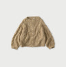 Zakkuri Linen Knitting Pattern Bolero Beige