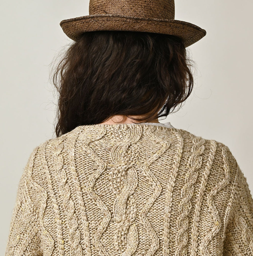 Zakkuri Linen Knitting Pattern Bolero Detail