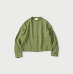 Gima Knitsew Cardigan Green Moku