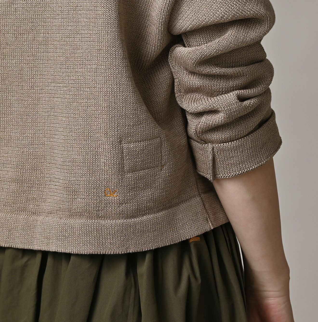 Gima Knitsew Cardigan Detail