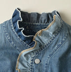 Mugihiko Frill Work Vest Zyu Detail