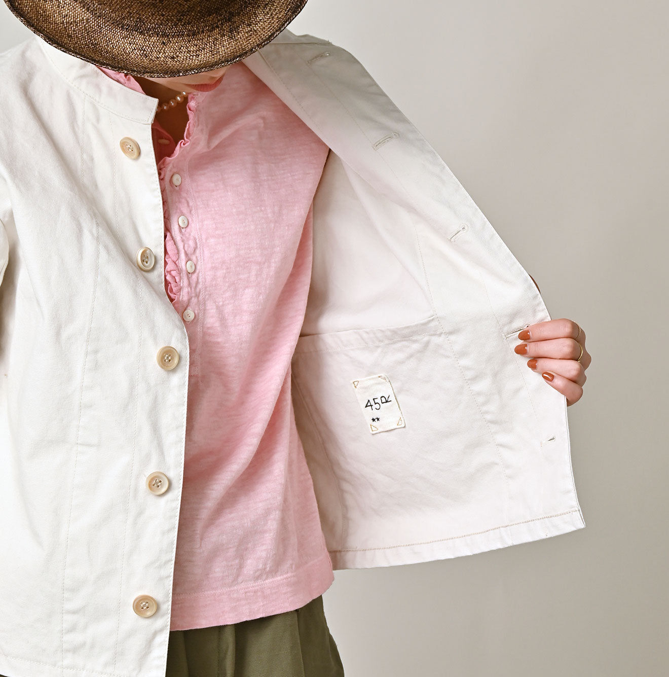 High Density Duck Petit Coverall Detail