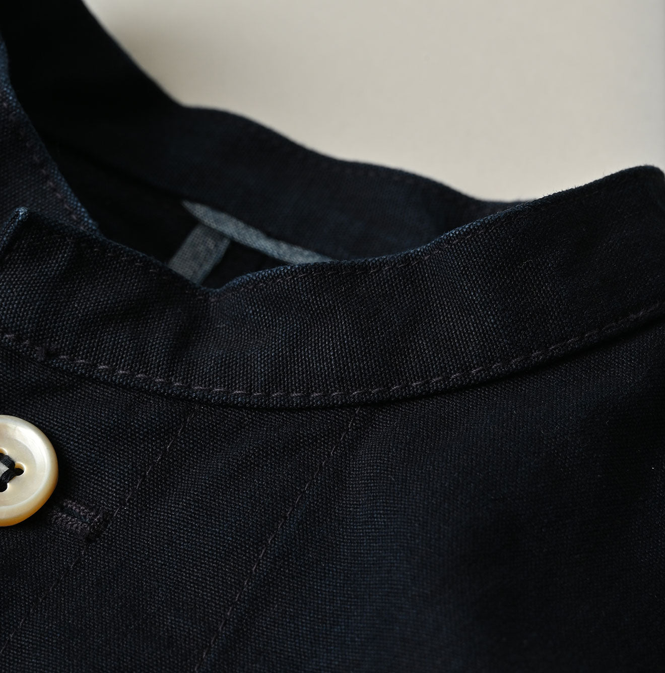 Indigo High Density Duck Petit Coverall Detail