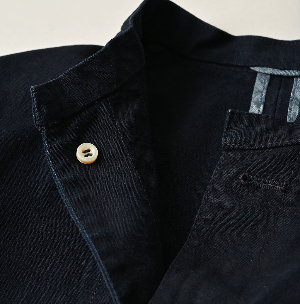 Indigo High Density Duck Petit Coverall Detail