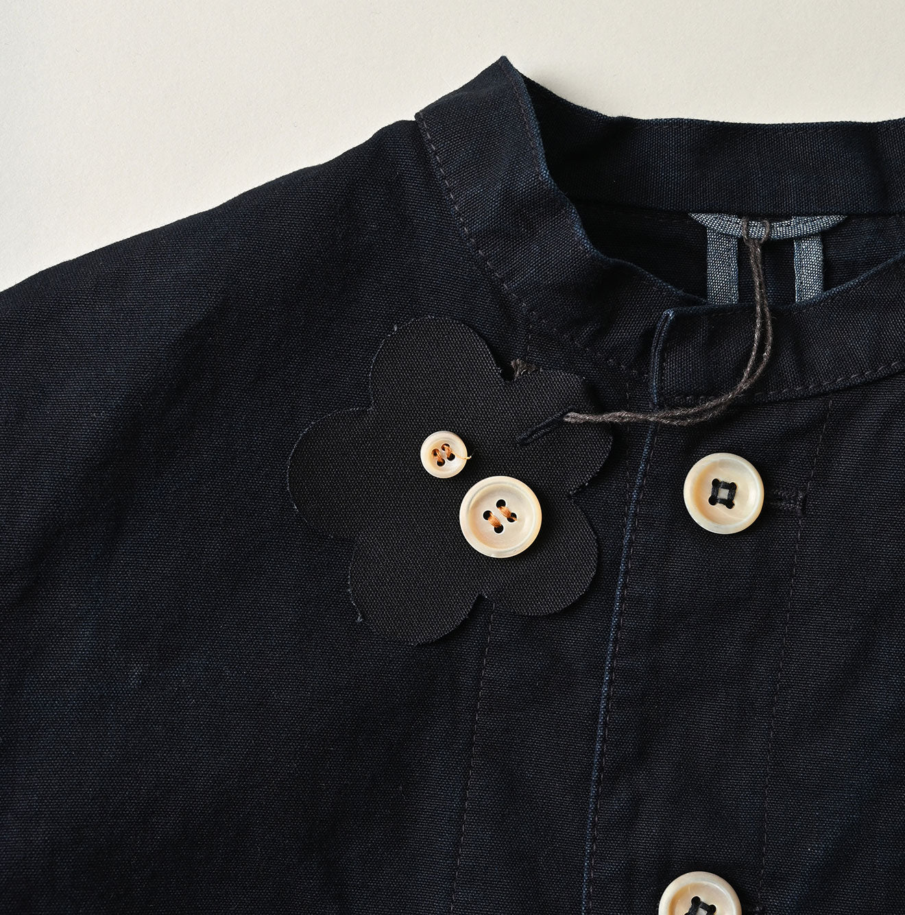 Indigo High Density Duck Petit Coverall Detail