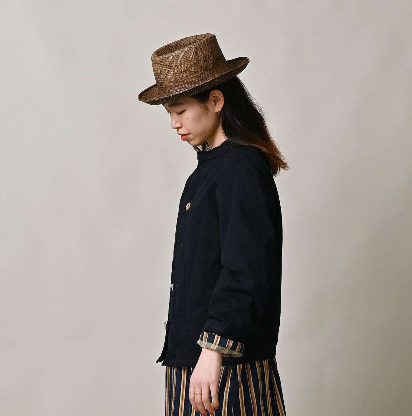 Indigo High Density Duck Petit Coverall Female Model