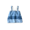 Rye Mugi Denim Yoke Pintuck Camisole Indigo Tan