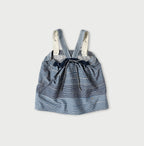 Rye Mugi Denim Yoke Pintuck Camisole Tan Back