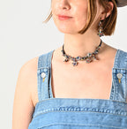 Rye Mugi Denim Yoke Pintuck Camisole Tan Detail