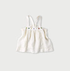Indian Linen Beads Embroidery Camisole White
