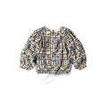 Khadi Fleur Chambre Print Puff Blouse White