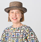 Khadi Fleur Chambre Print Puff Blouse Detail