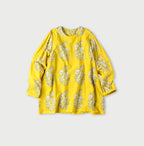 Seasonal Terms Block Print Blouse Yellow