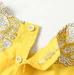 Seasonal Terms Block Print Blouse Detail