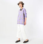 Seasonal Terms Block Print Blouse Female Model