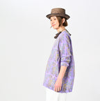 Seasonal Terms Block Print Blouse Female Model