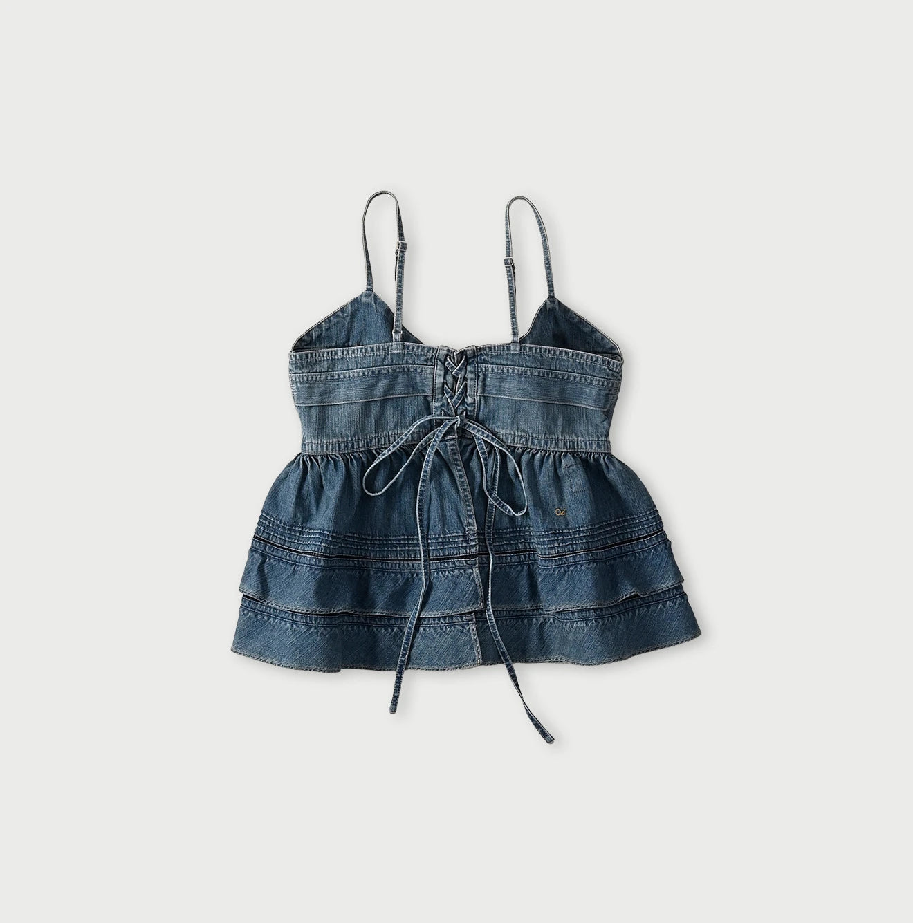 Mugihiko Tiered Frill Camisole Zyu Back