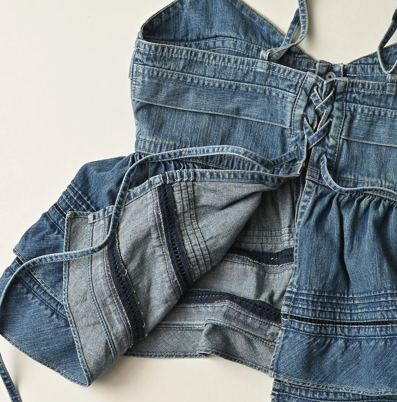 Mugihiko Tiered Frill Camisole Zyu Detail
