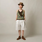 Bandana Paisley Print Tank Top Bra Female Model