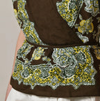 Bandana Paisley Print Tank Top Bra Detail