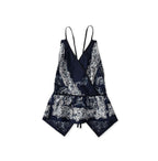 Indigo Bandana Paisley Print Tunktop Bra