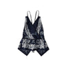 Indigo Bandana Paisley Print Tunktop Bra