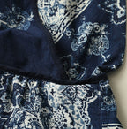 Indigo Bandana Paisley Print Tunktop Bra Detail