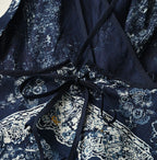 Indigo Bandana Paisley Print Tunktop Bra Detail