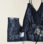 Indigo Bandana Paisley Print Tunktop Bra Detail