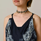 Indigo Bandana Paisley Print Tunktop Bra Detail