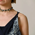 Indigo Bandana Paisley Print Tunktop Bra Detail