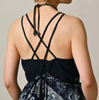 Indigo Bandana Paisley Print Tunktop Bra Detail