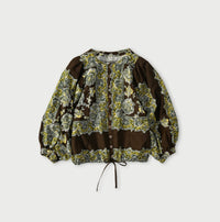 Bandana Paisley Print Puff Blouse