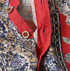 Bandana Paisley Print Puff Blouse Detail