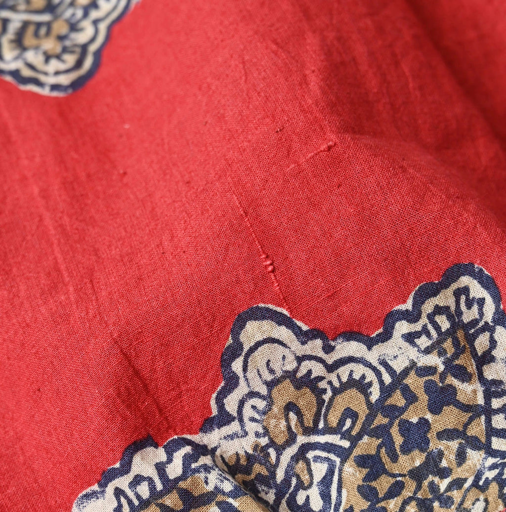 Bandana Paisley Print Puff Blouse Detail