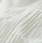 Indian Khadi Pin Tuck Lace Blouse Detail