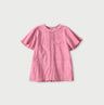 Indian Khadi Pin Tuck Lace Blouse Pink