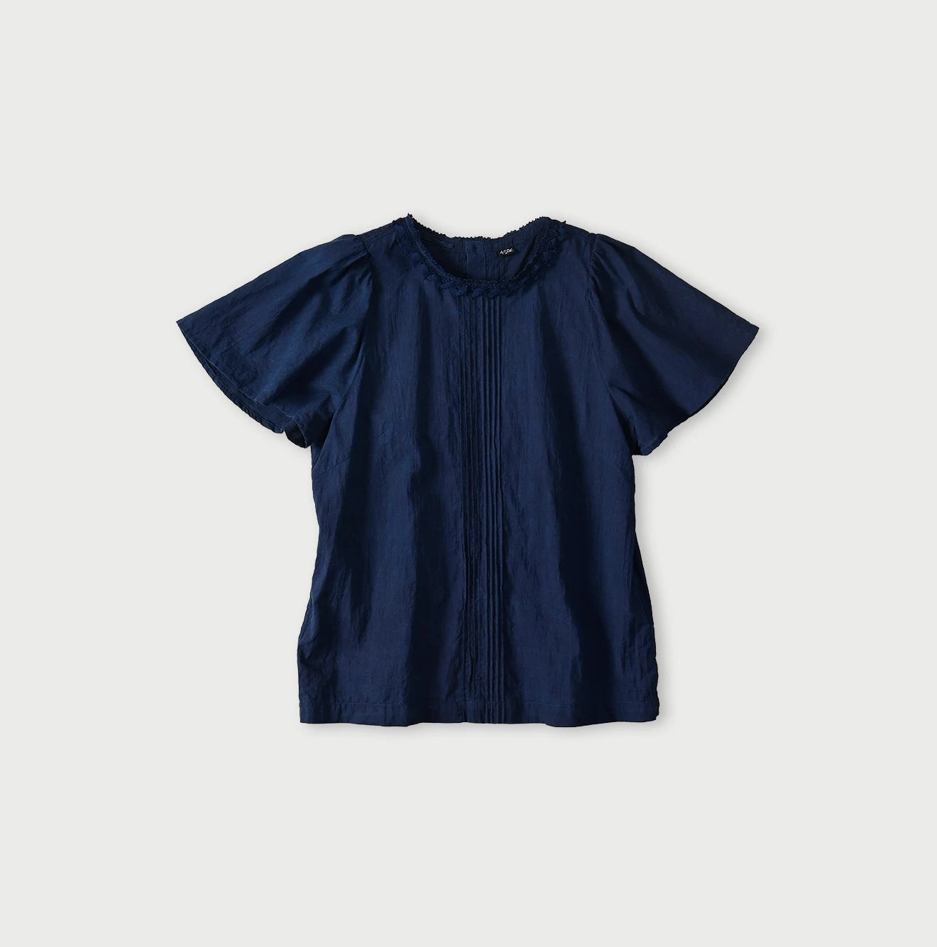Ai Indian Khadi Pin Tuck Lace Blouse
