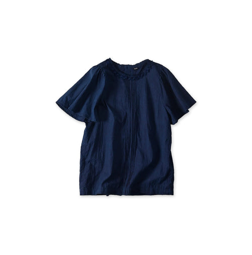 Ai Indian Khadi Pin Tuck Lace Blouse
