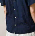 Ai Indian Khadi Pin Tuck Lace Blouse Detail