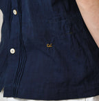 Ai Indian Khadi Pin Tuck Lace Blouse Detail