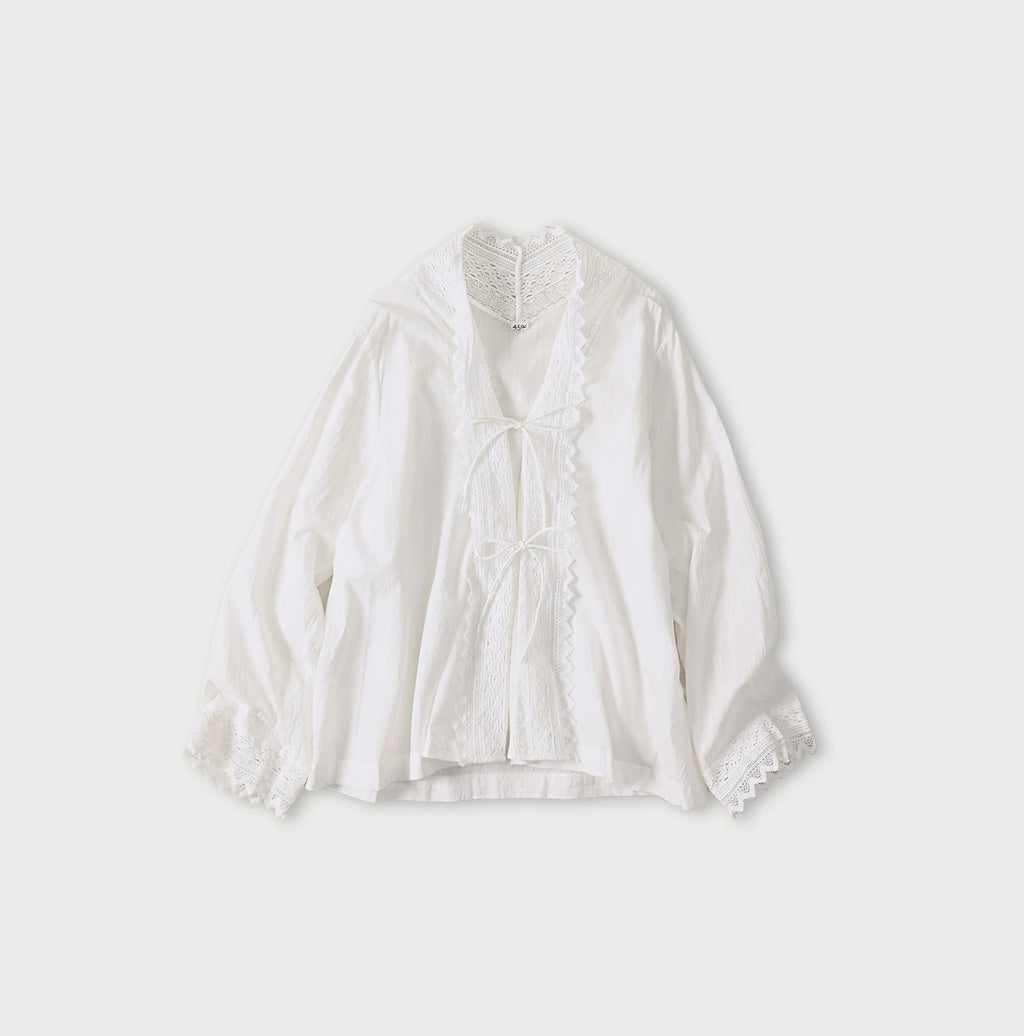 Indian Khadi Lace Cache-Coeur