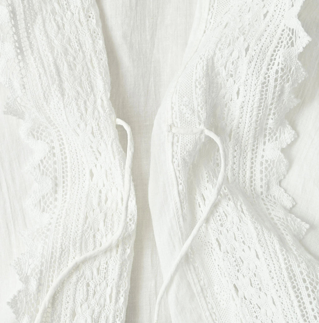 Indian Khadi Lace Cache-Coeur Detail
