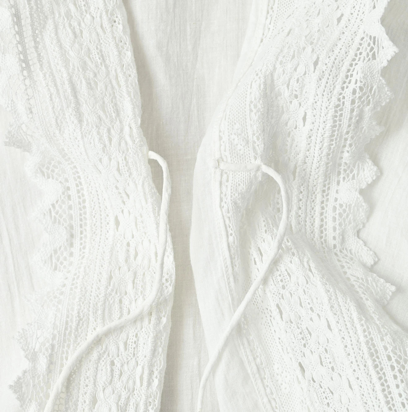 Indian Khadi Lace Cache-Coeur Detail