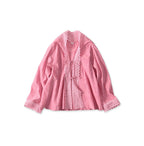 Indian Khadi Lace Cache-Coeur Pink