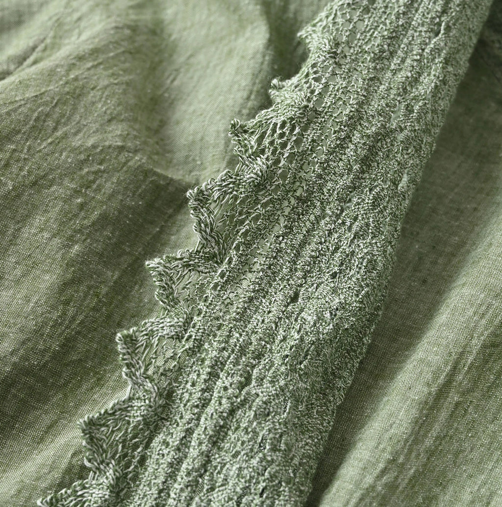 Indian Khadi Lace Cache-Coeur Detail