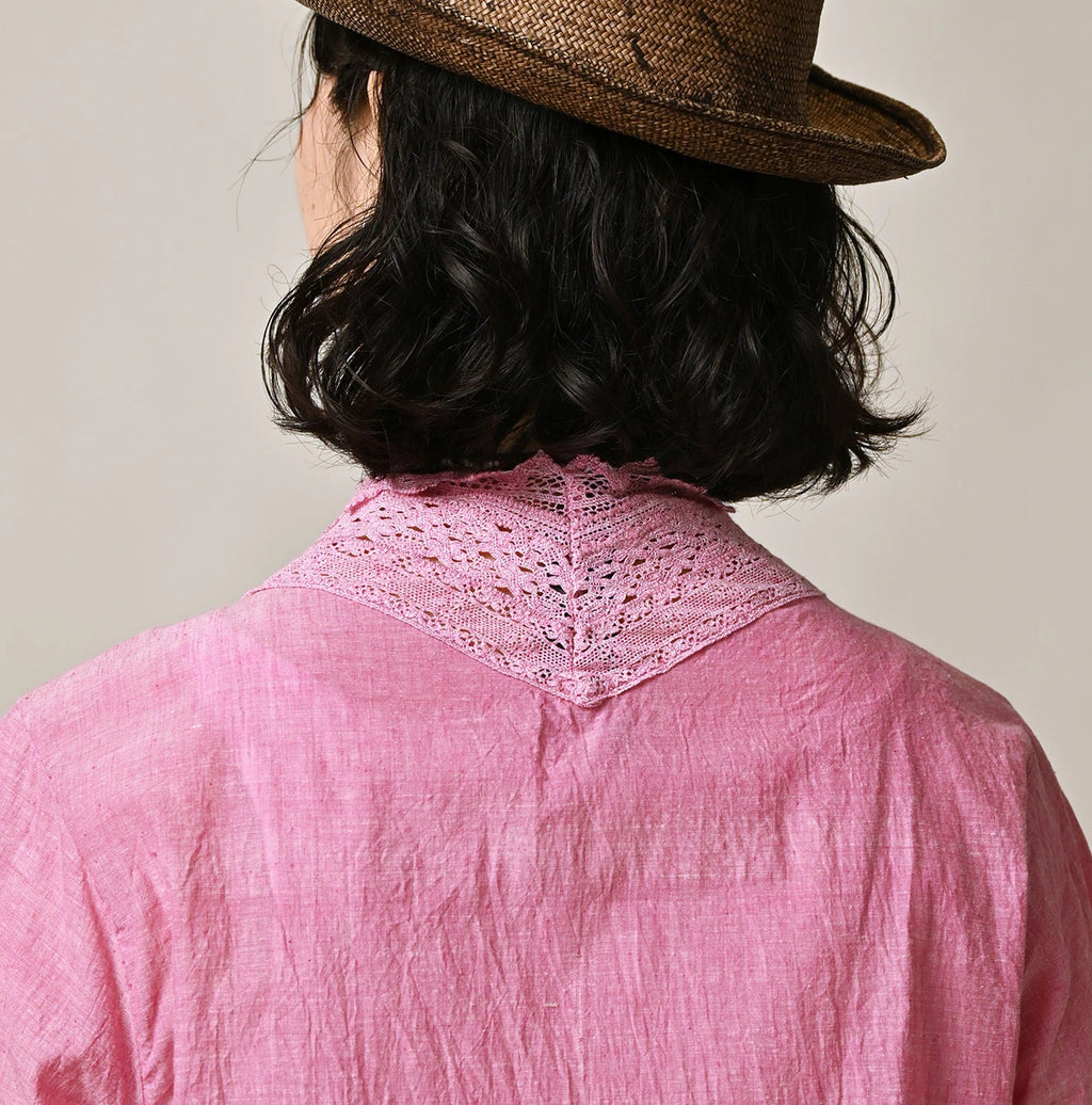 Indian Khadi Lace Cache-Coeur Detail